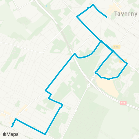 Île-de-France Mobilités Gare de Montigny - Beauchamp <> ︎Gare de Taverny map