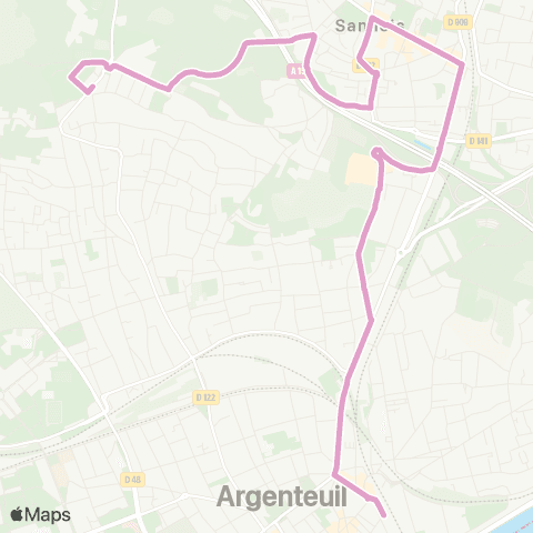 Île-de-France Mobilités Joffre / Résidence du Moulin <> ︎Gare d'Argenteuil map