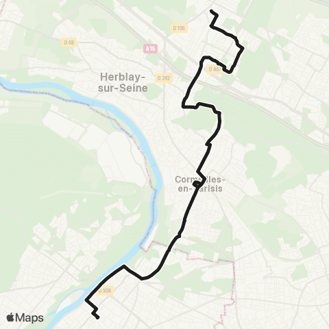Île-de-France Mobilités Gare de Sartrouville <> ︎Gare de Montigny - Beauchamp map