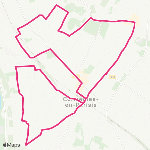 Île-de-France Mobilités Gare de Cormeilles-en-Parisis <> ︎Gare de Cormeilles-en-Parisis map