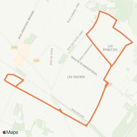 Île-de-France Mobilités Gare de Cormeilles-en-Parisis <> ︎Gare de Cormeilles-en-Parisis map