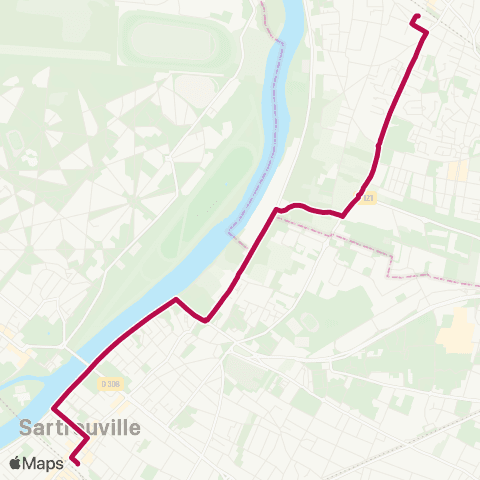 Île-de-France Mobilités Gare de Sartrouville <> ︎Gare de Cormeilles-en-Parisis map