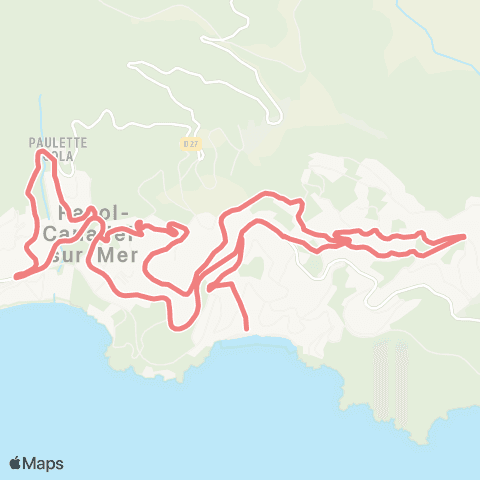 Navette du Rayol-Canadel-sur-Mer  map