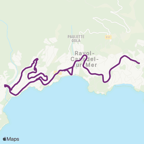 Navette du Rayol-Canadel-sur-Mer  map