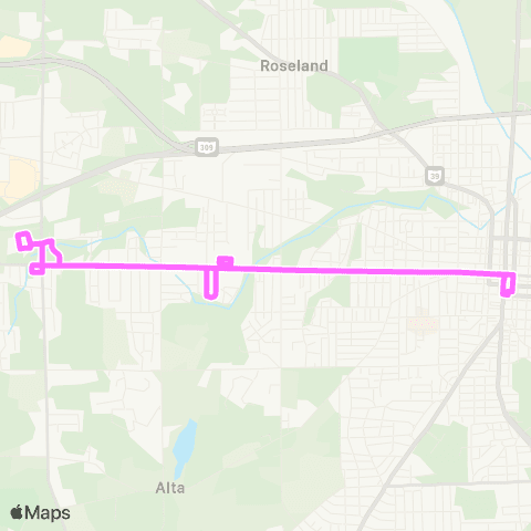Richland County Transit Park Avenue West map