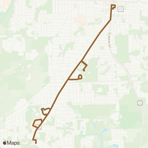 Richland County Transit Lexington Avenue map