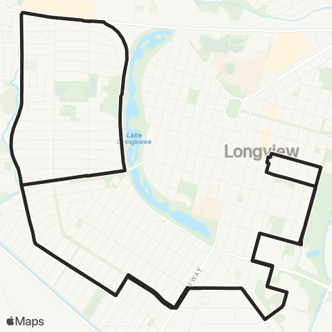 RiverCities Transit  map