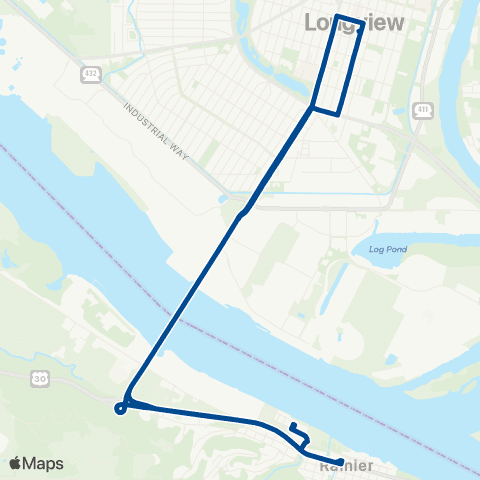 RiverCities Transit  map