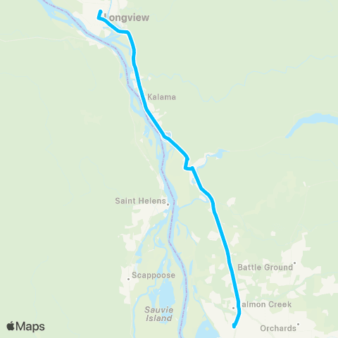 RiverCities Transit  map