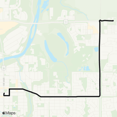 RDT Sorensen Station to Sjhs map