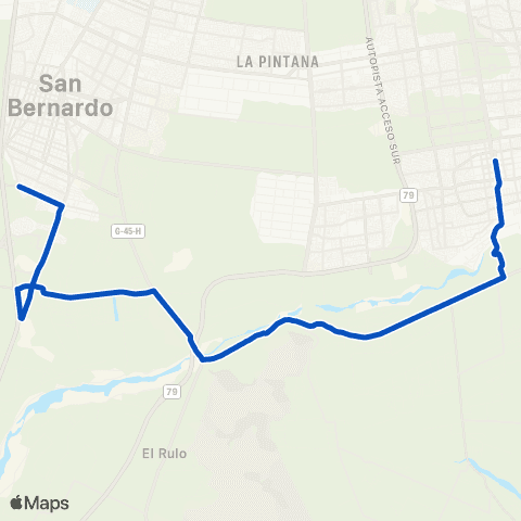 Red Nos - (M) Plaza Puente Alto map