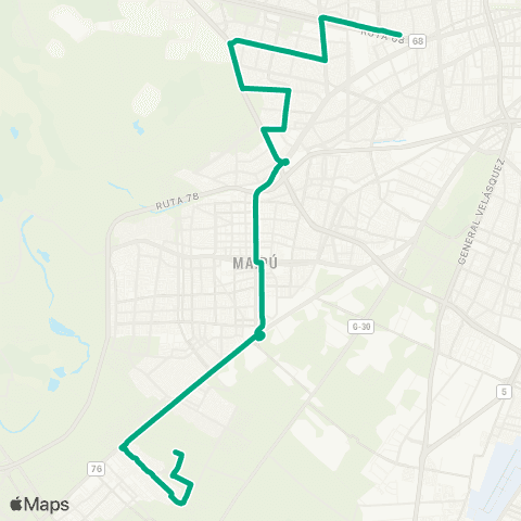 Red (M) Pajaritos - Ciudad Satelite map