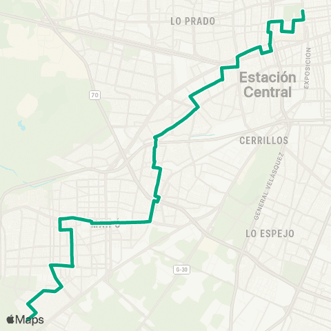 Red Villa los Heroes - (M) Quinta Normal map