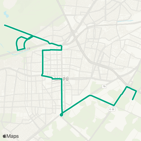 Red Pueblito la Farfana - Mall Plaza Oeste map