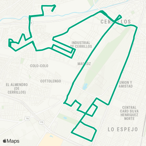Red Villa S. Henriquez - Portal Oeste map