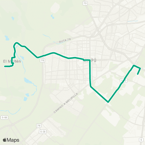 Red Villa los Maitenes - Plaza Oeste map