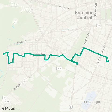 Red Rinconada - (M) lo Ovalle map