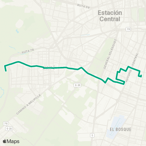 Red Rinconada - (M) lo Ovalle map