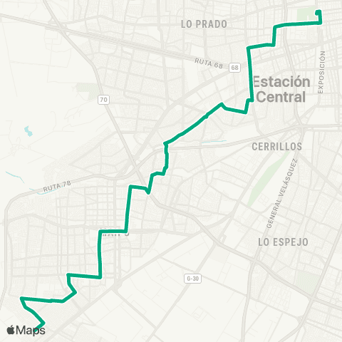 Red Villa los Heroes - (M) Quinta Normal map