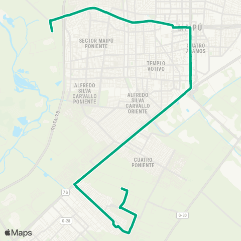 Red Ciudad Satelite - Rinconada map
