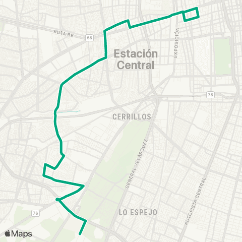 Red Mall Plaza Oeste - Estacion Central map