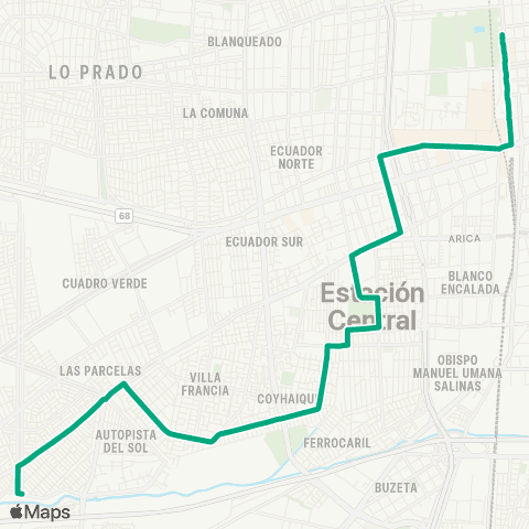 Red Villa Francia - Hospital San Juan de Dios map