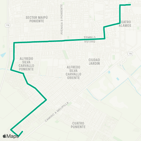 Red Villa Hernan Diaz - (M) Plaza Maipu map