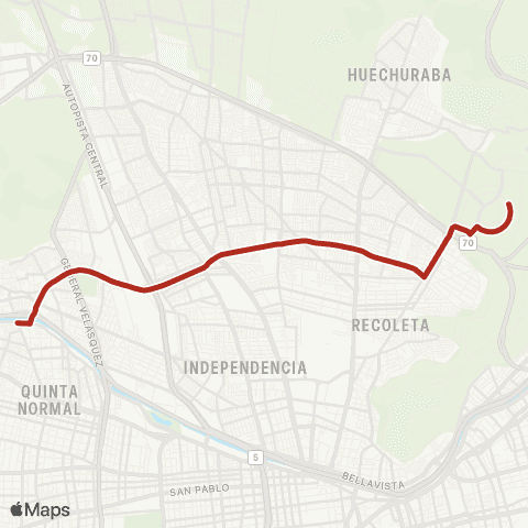 Red Ciudad Empresarial - Plaza Renca map