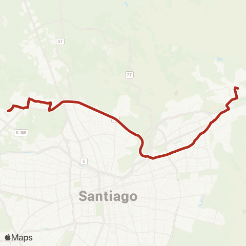 Red Quilicura - la Dehesa map