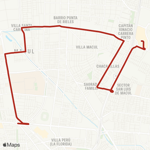 Red (M) Pedrero - (M) Quilin map