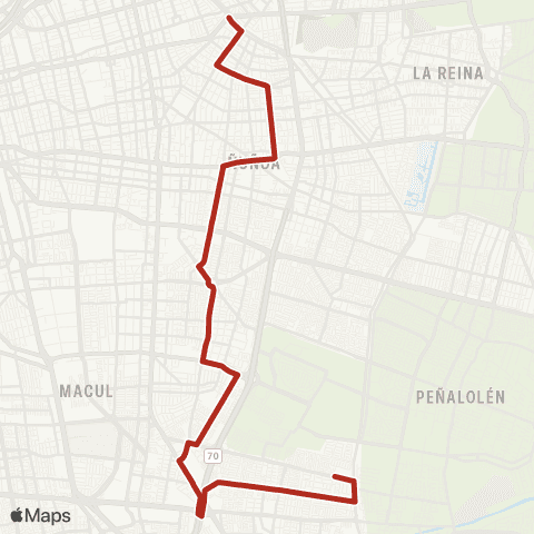 Red San Luis de Macul - (M) Francisco Bilbao map