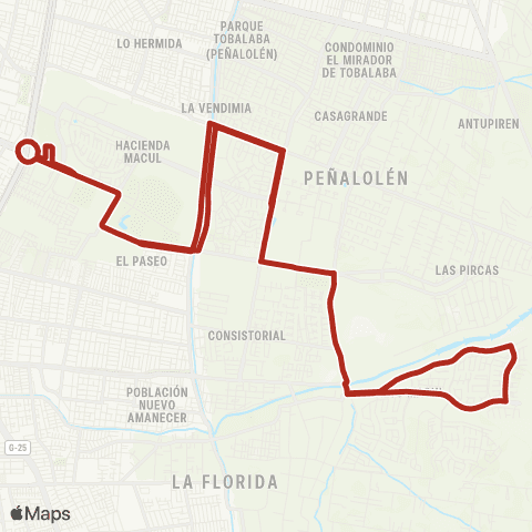 Red (M) Quilin - Alto Macul map