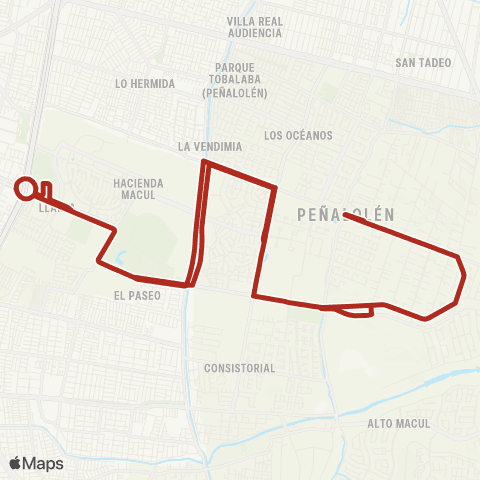 Red (M) Quilin - las Pircas map