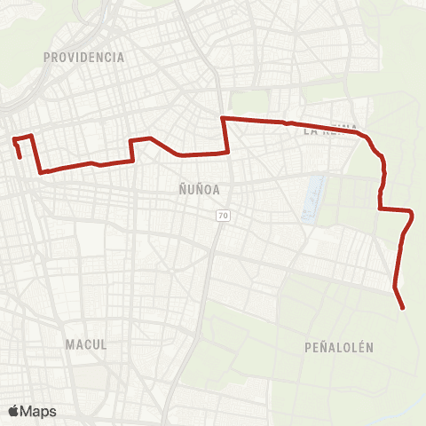 Red Álvaro Casanova - (M) Santa Isabel map