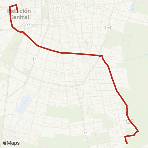 Red (M) las Rejas - San Carlos Oriente map