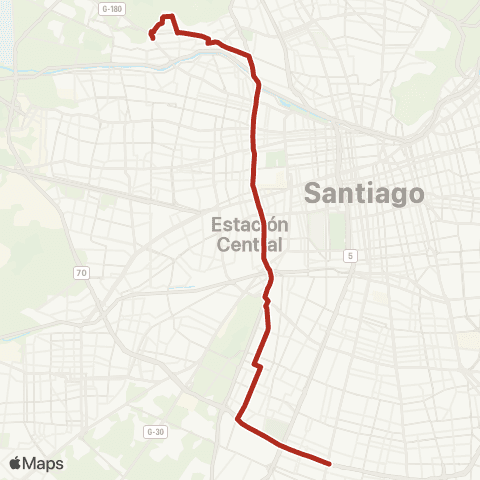 Red Renca - (M) la Cisterna map