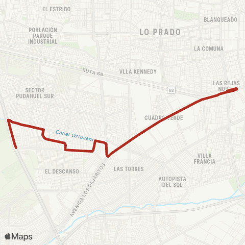 Red El Descanso - (M) las Rejas map