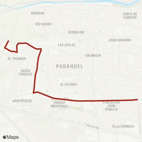 Red Pob. Teniente Merino - (M) San Pablo map