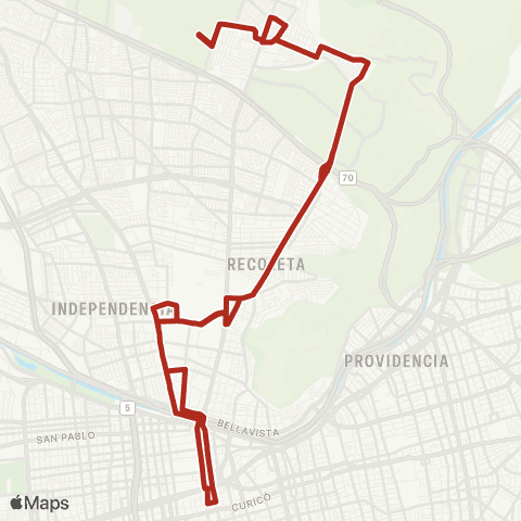 Red El Barrero - Centro map