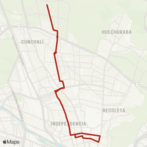 Red Santa Marta Huechuraba - (M) Cerro Blanco map