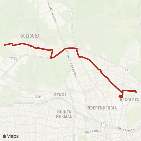 Red El Salto - lo Marcoleta map