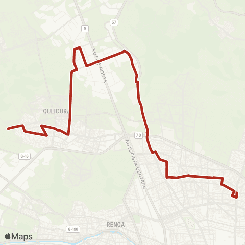 Red (M) Zapadores - lo Marcoleta map