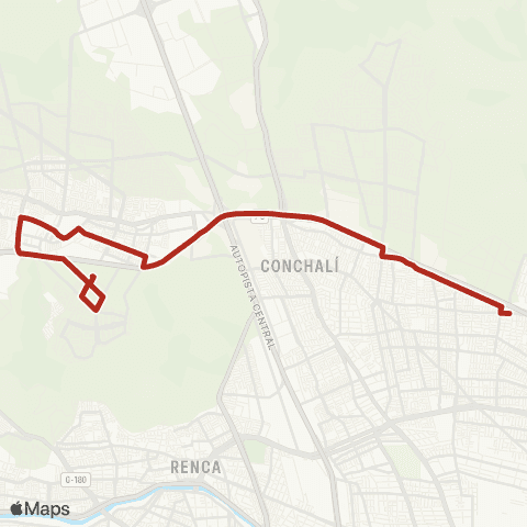 Red Villa Pucara - (M) Vespucio Norte map