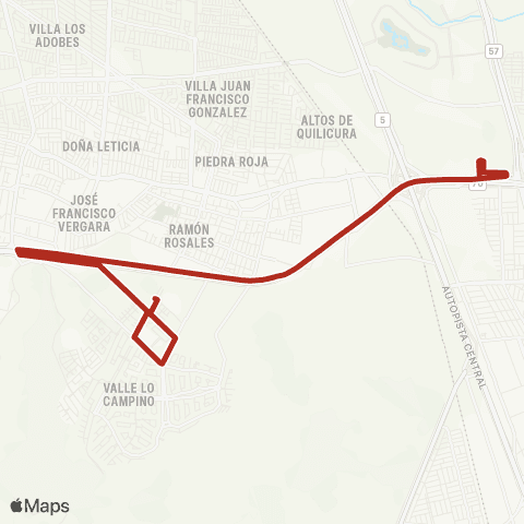 Red Villa Pucara - (M) los Libertadores map