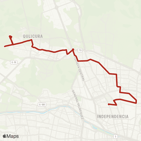 Red Plaza Chacabuco - lo Marcoleta map