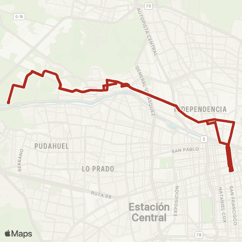 Red Renca - Centro map