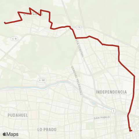 Red Centro - Quilicura map