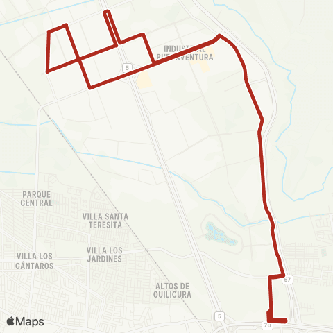 Red (M) los Libertadores - Buenaventura map