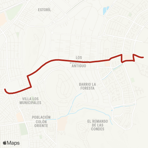 Red San Carlos de Apoquindo - (M) los Dominicos map