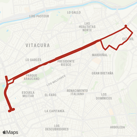 Red (M) Escuela Militar - Estoril map